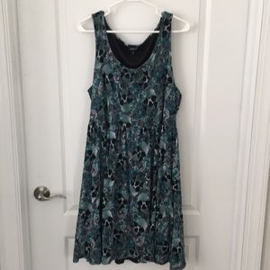 Torrid Fluttery Skull Pattern Dress